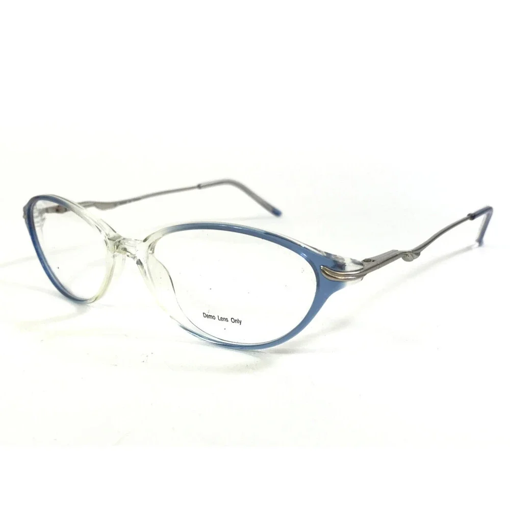 Voyant Eyeglasses Frames NEVA 5058 250 Clear Blue Gradient Silver 50-17-133